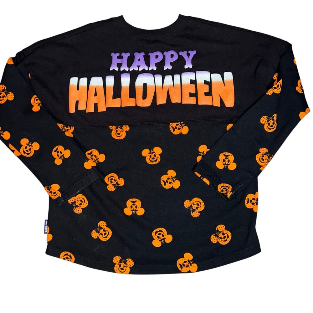 Disney Parks Happy Halloween Glow In Dark Mickey Minnie Youth Spirit Jersey XL